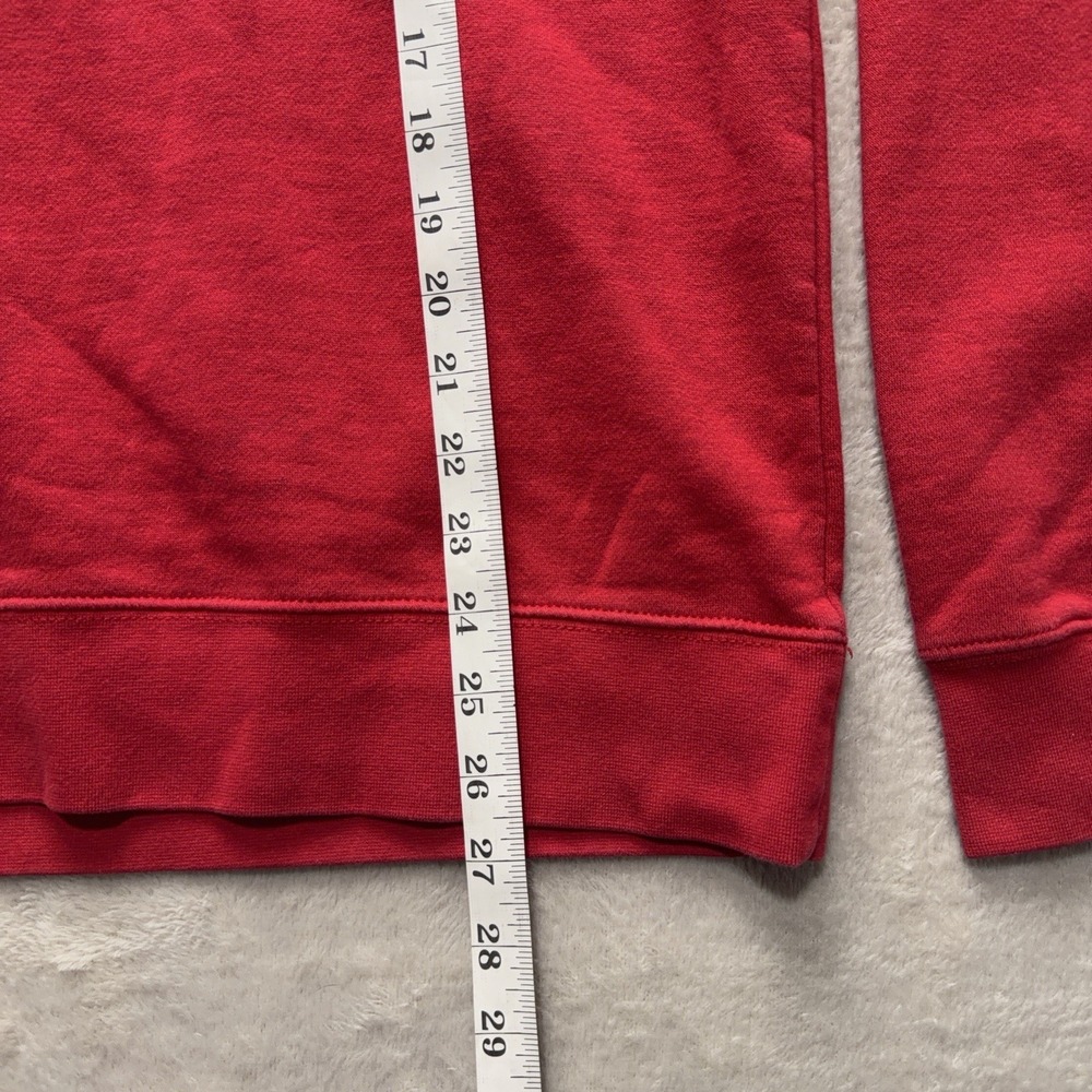Cor Jesu Big Cotton Sweatshirt Mens M Red Crewneck Embroidered Spellout Pullover - Picture 12 of 12